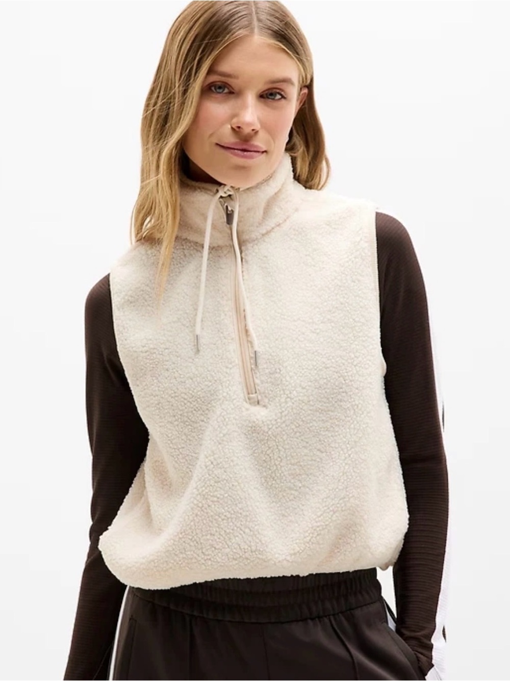 NWT Athleta In The Clouds Bone Vest Sz XL. (#769559)